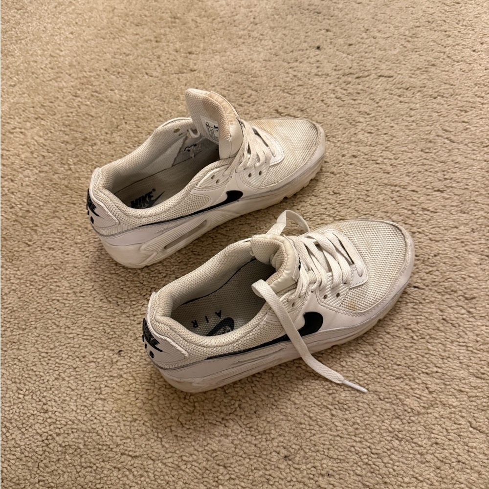 Nike White and Black Air Max Sneakers